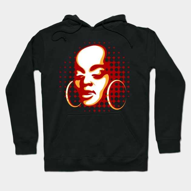 african woman face Hoodie by devaleta